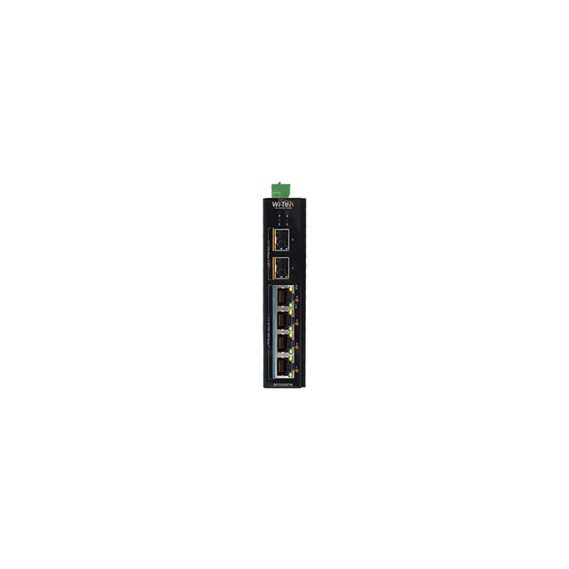 Wi-Tek - SP3006FM - 4GE+2SFP Fiber Uplink Easy Smart Managed Industrial PoE Switch with 4Port PoE