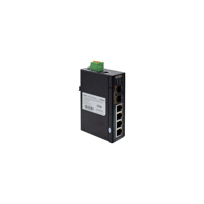 Wi-Tek - SP3006FM - 4GE+2SFP Fiber Uplink Easy Smart Managed Industrial PoE Switch with 4Port PoE