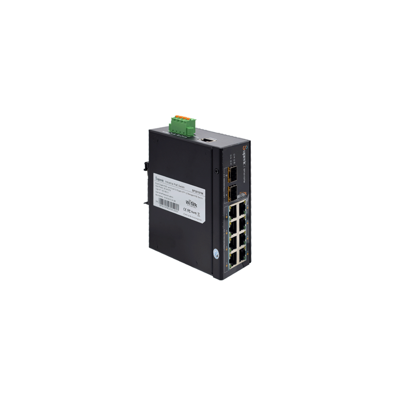 Wi-Tek - SP3010FM - 8GE+2*2.5G SFP  Fiber Uplink Easy Smart Managed Industrial PoE Switch with 8Port PoE