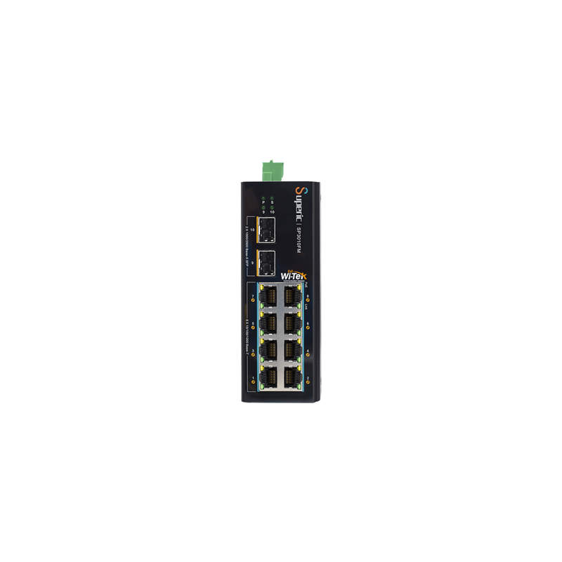 Wi-Tek - SP3010FM - 8GE+2*2.5G SFP  Fiber Uplink Easy Smart Managed Industrial PoE Switch with 8Port PoE