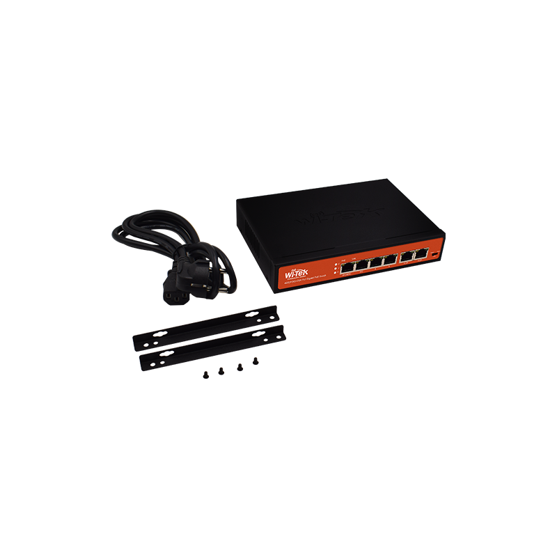 Wi-Tek - WI-PS305G - 4GE+2GE uplink Full Giga 802.3af/at PoE Switch with 4Port PoE