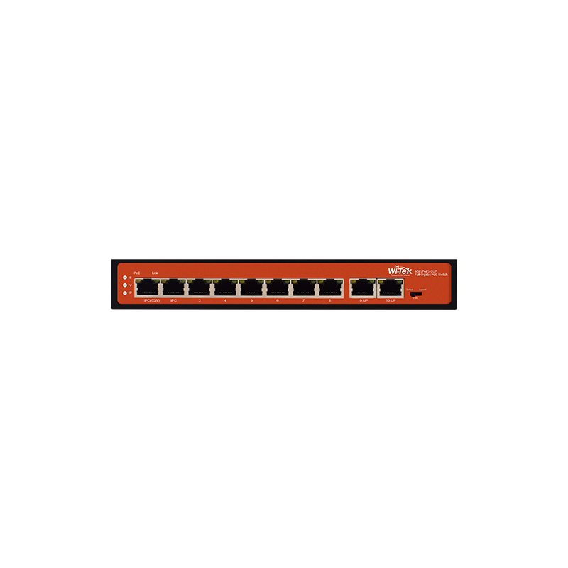 Wi-Tek - WI-PS308G - Full Gigabit 48V 802.3af/at PoE Switch