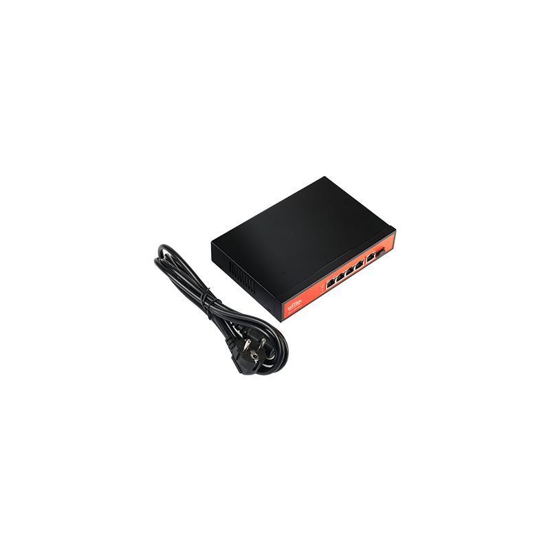 Wi-Tek - WI-PS305GF - 4GE+1GE+1SFP Fiber 802.3af/at PoE Switch with 4Port PoE