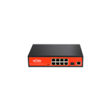 Wi-Tek - WI-PS309GF - 8GE+1 Giga Combo SFP 802.3af/at PoE Switch with 8Port PoE (Project model Delivery time 3weeks)