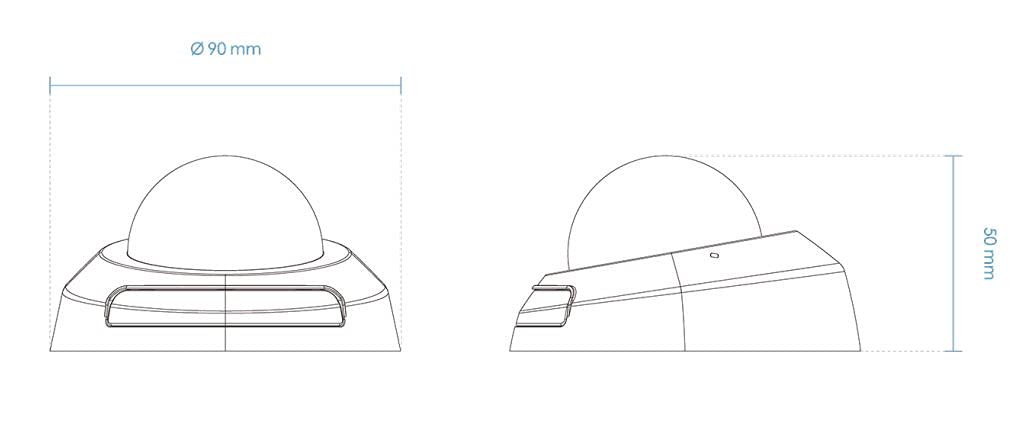 Vivotek C-Serie FD9166-HN Fixed Dome IP Camera, 2MP, IR, Indoor, 2.8 mm