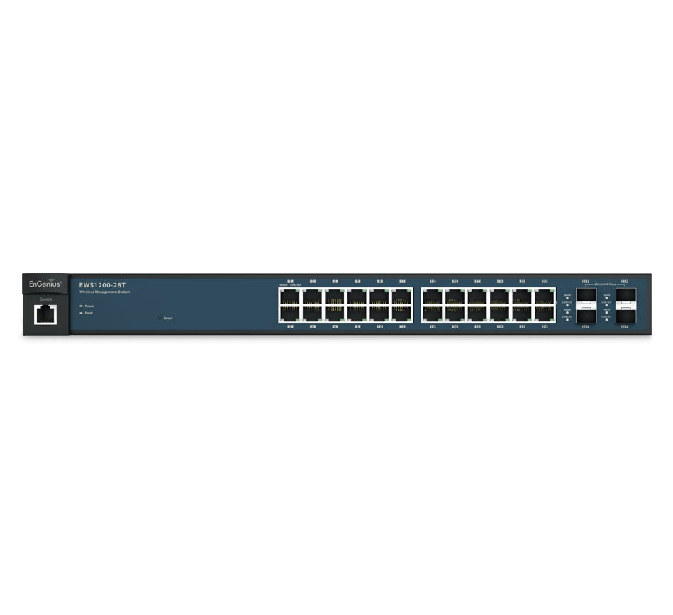 Engenius - EWS1200-28TFP - 24-Port Managed Gigabit 410W PoE+ Switch