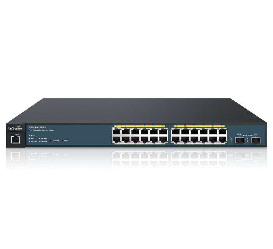 Engenius - EWS7926EFP - 24-Port Managed Gigabit 410W PoE+ Switch