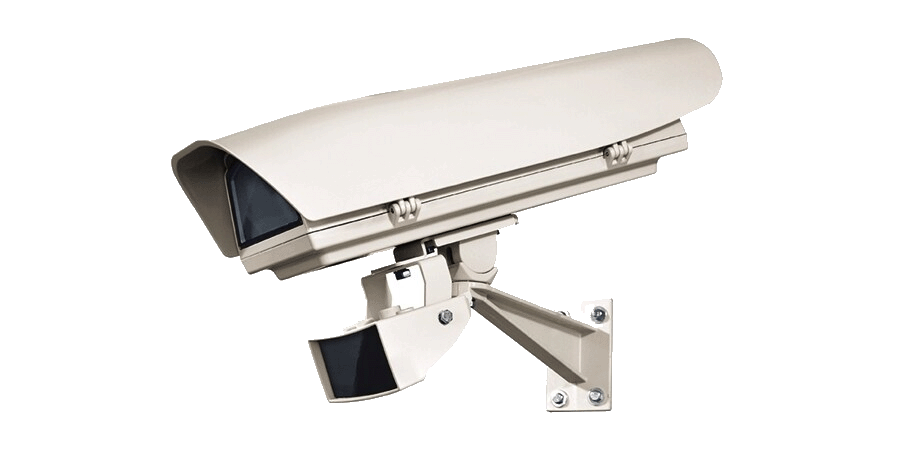 Hanwha - SHB-V-3200HPR - Outdoor enclosure with PoE+, IR and Wall mount for Box cameras. Compatible with most XNB and PNB Cameras. See complete camera compatibility list in the mount selection tool.