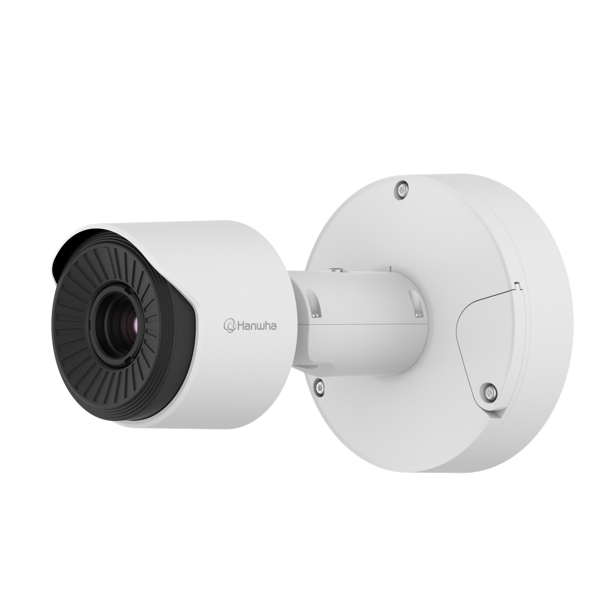 Hanwha - TNO-C3052T - Wisenet T network thermal compact bullet camera, 384 x 288 (uncooled); ＜20mK (NETD), Max 768 x 576 @ 8fps resolution support, 19mm fixed focal lens (HFoV: 19.3o), Triple codec H.265/H.264/MJPEG with WiseStream III (based on AI e