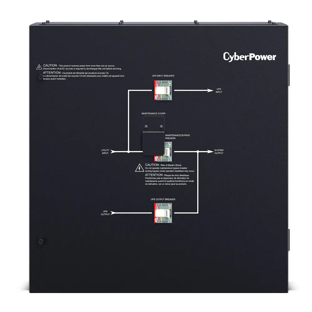CYBERPOWER - MBS100D5B - CyberPower Maintenance Bypass Switch 50KA 208V 3-Phase 100A for 3-Phase UPS SM020KAMFA
