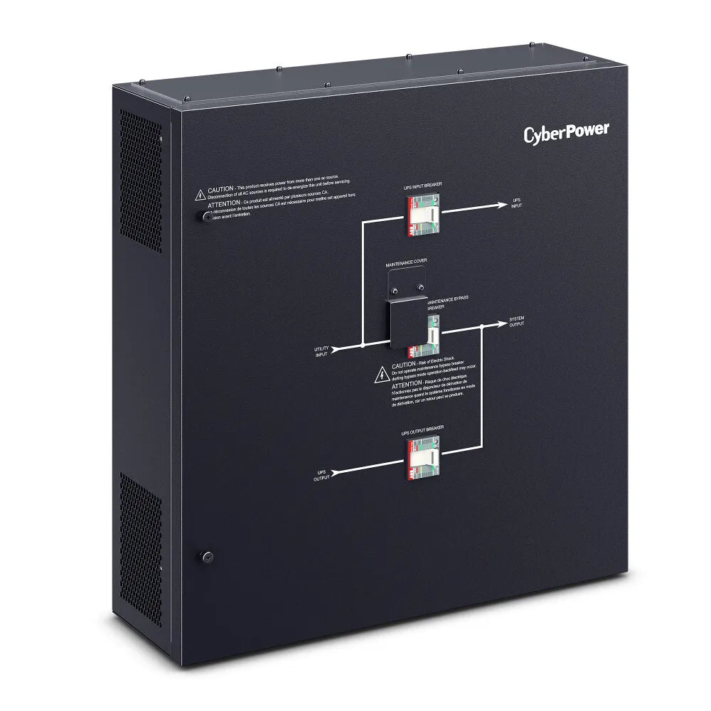 CYBERPOWER - MBS100D5B - CyberPower Maintenance Bypass Switch 50KA 208V 3-Phase 100A for 3-Phase UPS SM020KAMFA