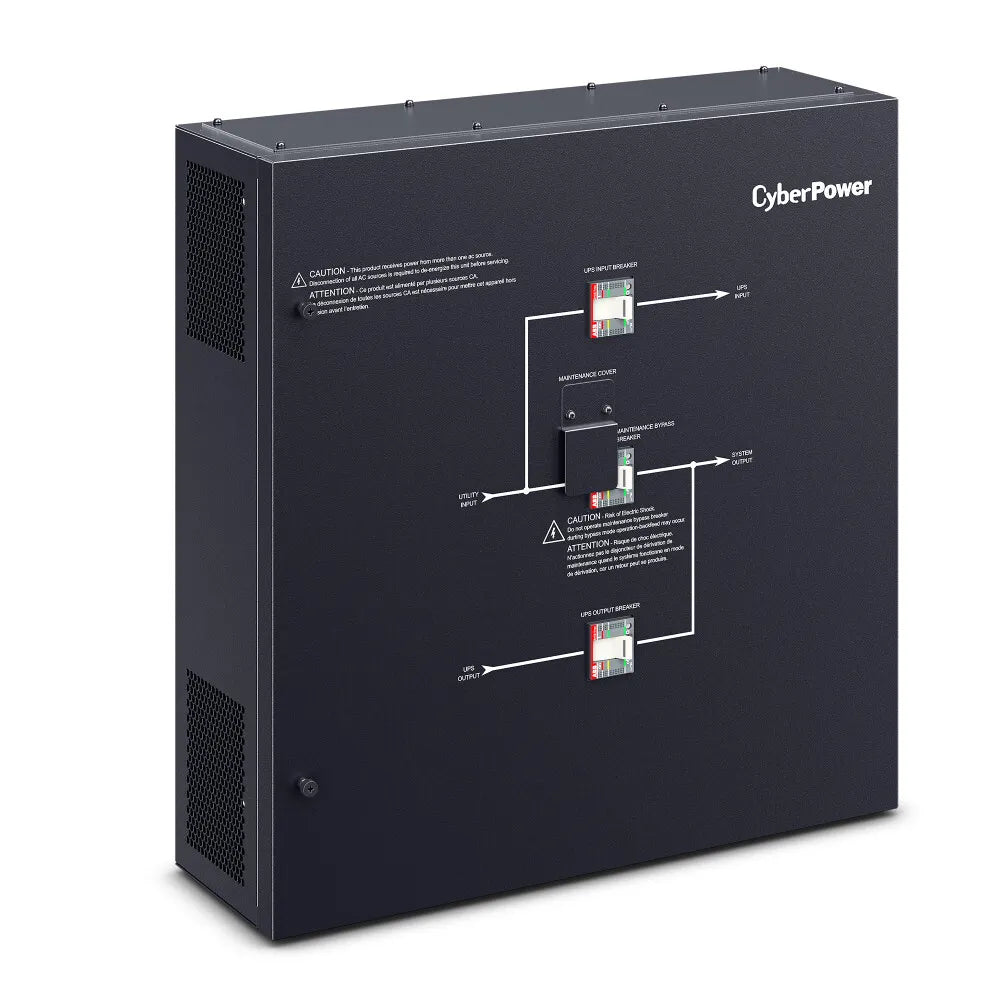 CYBERPOWER - MBS175D5B - CyberPower Maintenance Bypass Switch 50KA 208V 3-Phase 175A for 3-Phase UPS SM040KAMFA