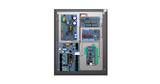Hanwha - NOA-E1PW4 - Access and Power Integration Solution, 4-door kit, Prewired for 1 (2-Door Intelligent Controller (IC2) and 1 (Downstream Reader Interface Panel (RI2MS)), includes eFlow6NB power supply/charger (6A @ 12/24VDC, PDS8CB 8-output powe