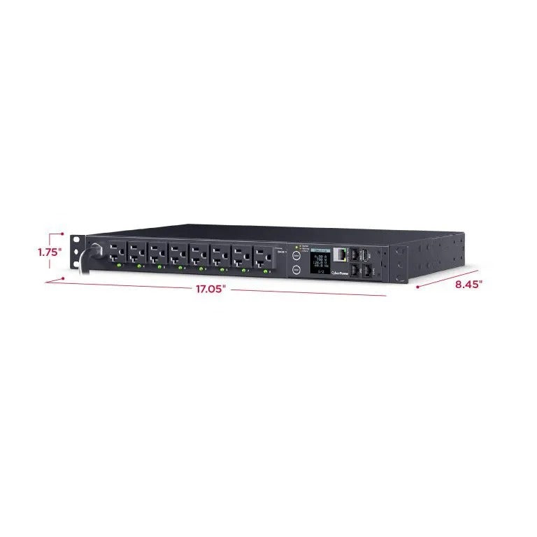 CYBERPOWER - PDU41023 - Switched PDU 30A 120V NEMA L5-30P input 16 NEMA 5-20R output 12ft cord 1U 3 Year Warranty