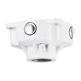 Hanwha - SBP-302CMBW - Back box made to fit SBP-302CMW telescopic pendant mount and the extension pipes (SBP-302-CMW-06, SBP-302CMW-12 and SBP-302CMW-36), White color