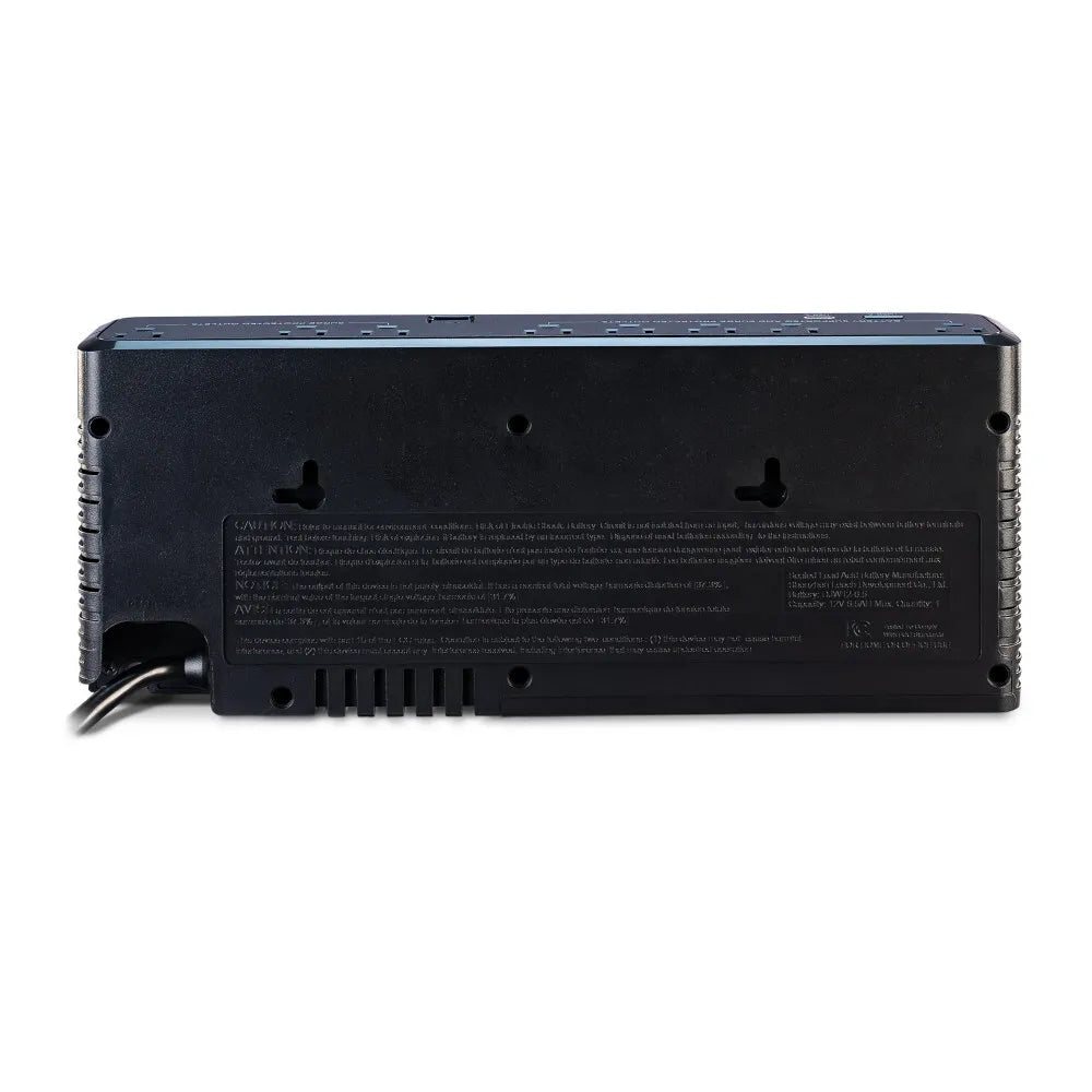 CYBERPOWER - SL950U - 950VA/510W Slim Line Standby UPS, 8 NEMA 5-15R Outlets, NEMA 5-15P Plug, 5 Ft Cord, 1 USB-A and one USB-C Charging Port, USB, PowerPanel Personal, 3 Yr Warranty