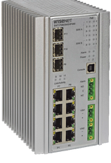 Hanwha - SWT-F11MGHP - 11 Port Hardened Managed Megabit Ethernet Switch with 60W PoE
