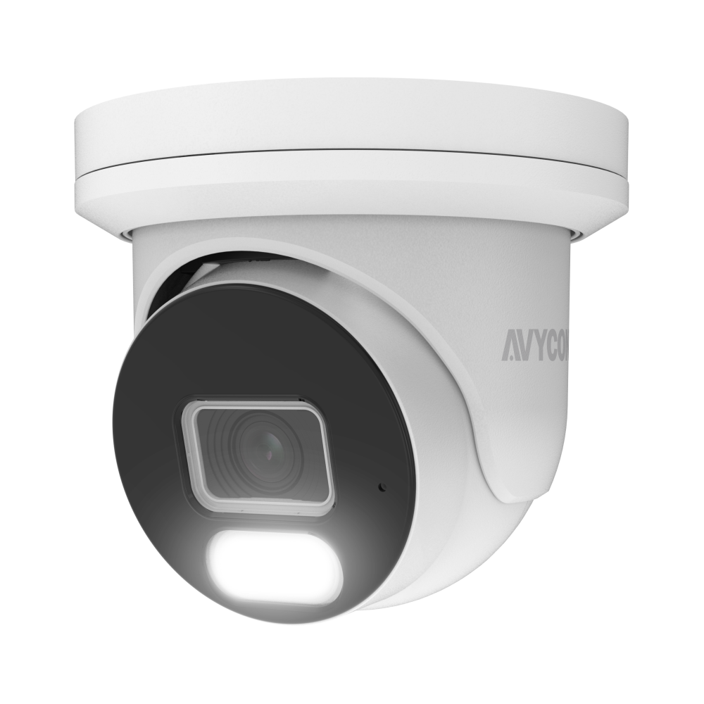 AVYCON - AVC-NBE41F28 - 4MP H.265+ InfiniteColor, Bullet IP Camera, AI Lite, DWDR, 4MP@25FPS, Full Color (white light), Built-in Mic, 2.8mm Fixed Lens, MicroSD, Onvif, DC12V / PoE, IP67, White