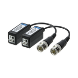 AVYCON - AVA-TVI-BLN-C - 1 Ch. HD Hybrid balun up to 820ft on HD-TVI, HD-CVI, AHD, and Analog cameras. Push in terminal connector. Transmits HD and Analog video over twisted pair CAT5E/6E. Pigtail Type