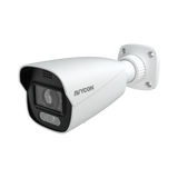 AVYCON - AVC-BNN41AVT-AI-SL - (NDAA) 4MP IP H.265 Smart Defender (Sounds & Light) IR Bullet, 30fps@2592x1944, True D&N (ICR), True WDR, 2.8-12mm Motorized Autofocus Lens, 164ft Smart IRs, 1 Audio In, MicroSD, DC12V, PoE Built-in, Line crossing detect
