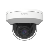 AVYCON - AVC-NKD81M - 8MP (3840x2160), H.265+ Indoor Dome IP Camera, InfiniteStar™, True WDR, AI with FD, 8MP@30FPS, Triple Stream, 2.7-13.5mm Motorized A/F Lens, 147ft Smart IR's, Audio In/Out, Alarm In/Out, MicroSD, Onvif, DC12V / PoE, White, Made 