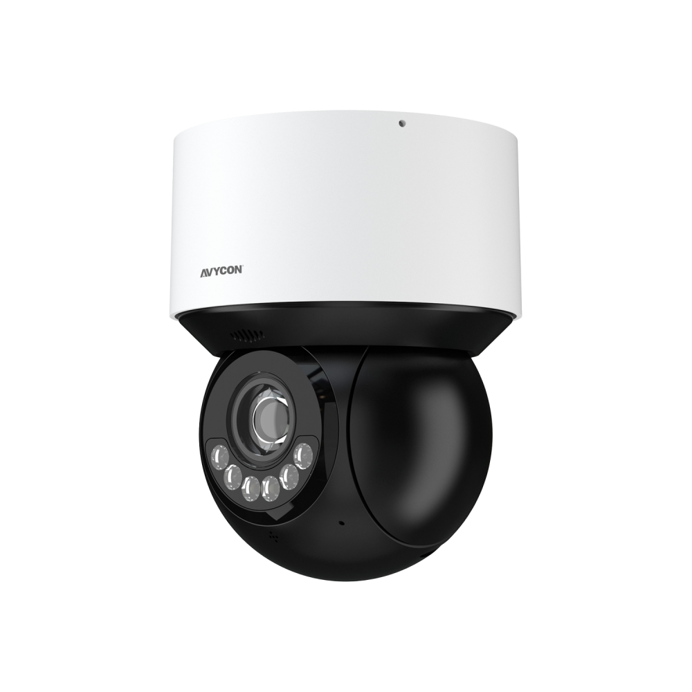 AVYCON - AVC-PNN41X04L - 4MP H.265 IP PTZ, 4X Optical In/Outdoor IR PTZ, True WDR, True D&N, HLC, DIS, SDNR, POE, Sound and Light, Smart Tracking