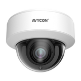 AVYCON - AVC-VNN41AVLT - 4MP IP H.265 IR Vandal Dome, 30fps@2560x1440, True D&N (ICR), True WDR, 2.8-12mm Motorized AutoFocus Lens, 30 Smart IR LED's, 1 Audio In/Out, Built-in MIC, 1 Alarm In/Out, MicroSD slot, DC12V, PoE Built-in