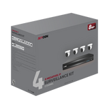 AVYCON - AVK-NS81E4-2T - 8MP Diversity IP Kit with 4 of 8MP Infinite-Star IP Turret Cameras and 4CH PoE 4K 4K NVR with 2TB HDD pre-installed, contains AVC-NSE81F28 (4 QTY) and AVR-NSV04P4-2T (1 QTY)