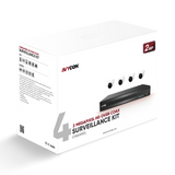 AVYCON - AVK-TE21E4-1T - 2MP TVI Kit with 4 of 2MP TVI Turret Cameras and 4CH DVR with 1TB HDD pre-installed, contains AVC-TE21F28 (4 QTY) and AVR-DSV504H-1T (1 QTY)