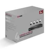 AVYCON - AVK-TE51E4-1T - 5MP TVI Kit with 4 of 5MP TVI Turret Cameras and 4CH DVR with 1TB HDD pre-installed, contains AVC-TE51F28 (4 QTY) and AVR-DSV804H-1T (1 QTY)