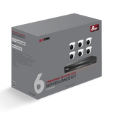 AVYCON - AVK-TE81E6-3T - 8MP TVI Kit with 6 of 8MP TVI Turret Cameras and 8CH DVR with 3TB HDD pre-installed, contains AVC-TE81F28 (6 QTY) and AVR-DSV808H-3T (1 QTY)