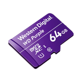 AVYCON - AVY-WDD064G1P0C - WD Purple Surveillance 24/7 Drive, MicroSD Card, 64GB Capacity