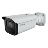 AVYCON - AVC-BLN41AVT - (NDAA) 4MP IP H.265 IR Bullet, 30fps@2560x1440, True D&N (ICR), 2.8-12mm Motorized Autofocus Lens, Built-in Mic, DC12V, PoE Built-in, Basic AI, White