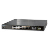 PLANET - WGSW-28040P4 -  24-Port PoE Gigabit Ethernet Switch 380W